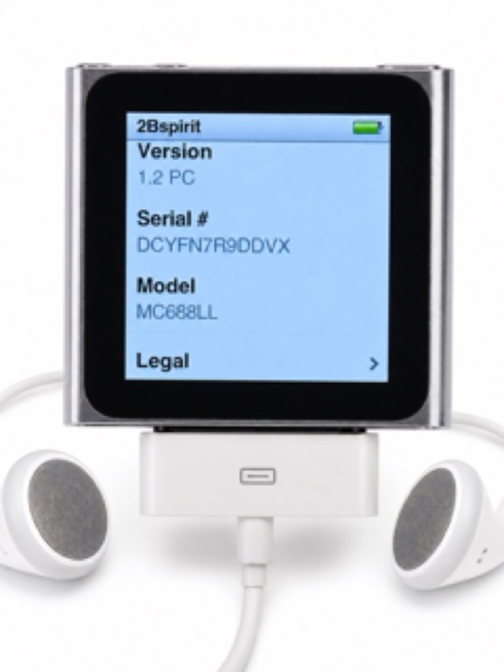 Apple iPod Nano 6th Gen 8GB Graphite MC688LL + Cable. Tested & it Works - Picture 9 of 11